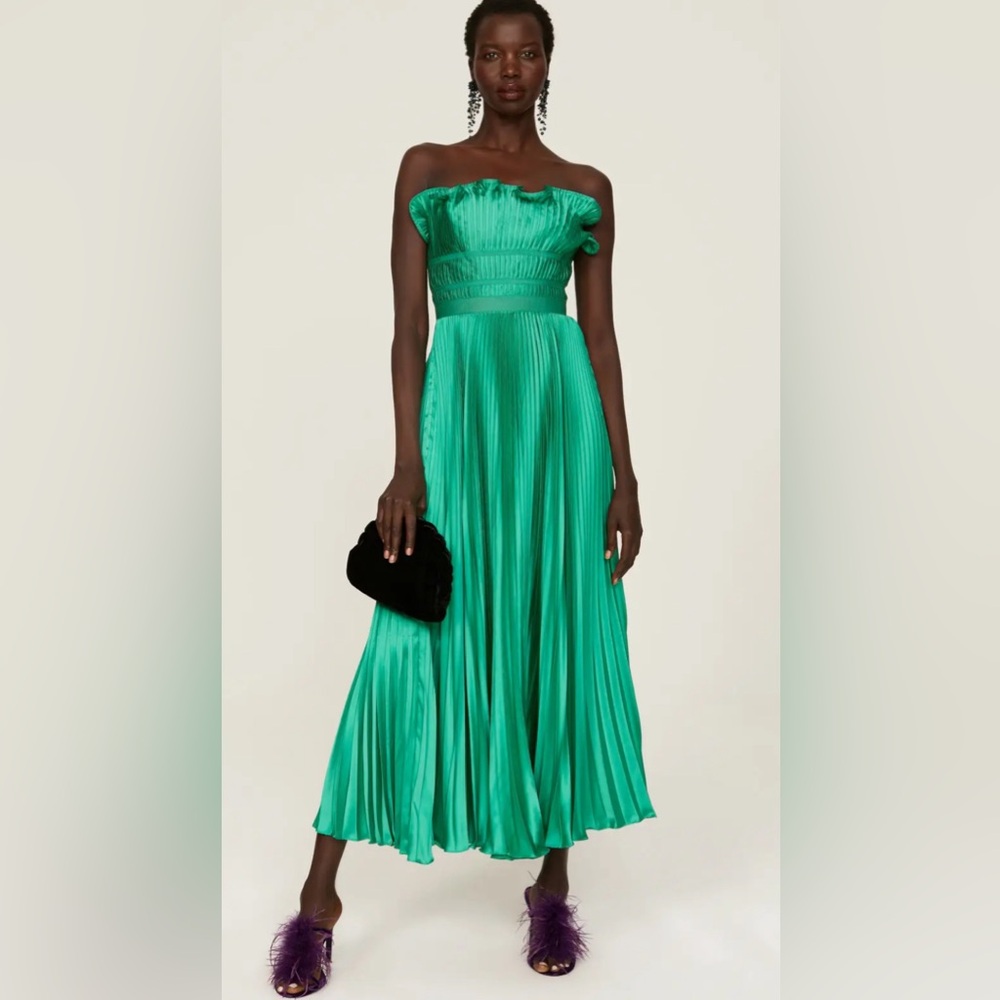 AMUR Giada Pleated Dress sz 14